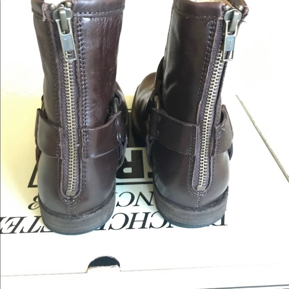 Frye Phillip short brown boots size 7.5🐴 - Picture 4 of 5